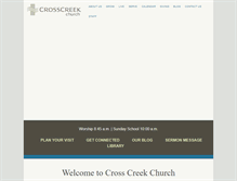 Tablet Screenshot of crosscreekchurch.net
